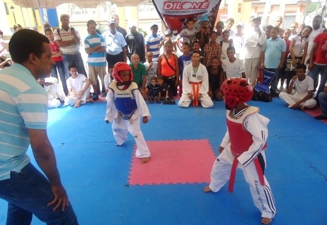 Niños en competencia de Tae Kwan Do Rosario 2012